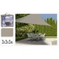 ProGarden Sonnensegel 3x3x3 m Sanfarben Dreieckig ProGarden Sonnensegel 3x3x3 m Sanfarben Dreieckig