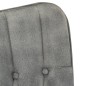 vidaXL Schaukelstuhl mit Hocker Grau Vintage Canvas vidaXL Schaukelstuhl mit Hocker Grau Vintage Canvas