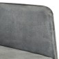 vidaXL Schaukelstuhl mit Hocker Grau Vintage Canvas vidaXL Schaukelstuhl mit Hocker Grau Vintage Canvas