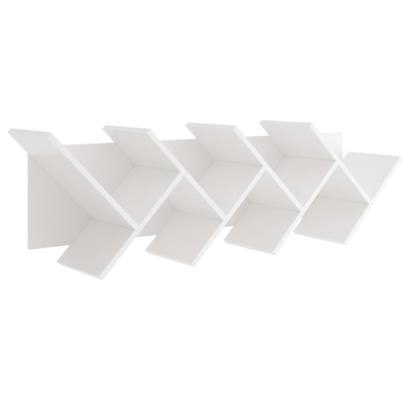 FMD Geometrisches Bücherregal Weiß FMD Geometrisches Bücherregal Weiß