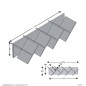 FMD Geometrisches Bücherregal Weiß FMD Geometrisches Bücherregal Weiß