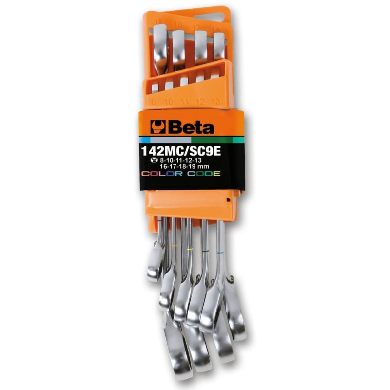 Beta Tools 9-tlg. Ratschenringmaulschlüssel-Set Umschaltbar 142MC/SC9I Beta Tools 9-tlg. Ratschenringmaulschlüssel-Set Umschaltbar 142MC/SC9I