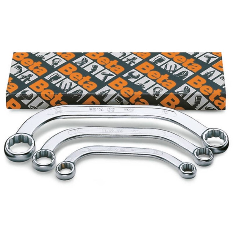 Beta Tools 3-tlg. Ringschlüssel-Set Gebogen 83/S3 Beta Tools 3-tlg. Ringschlüssel-Set Gebogen 83/S3