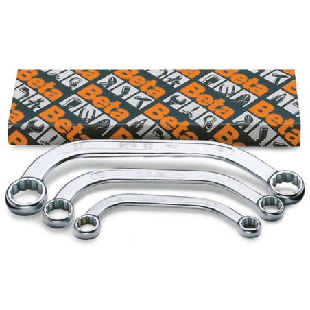 Beta Tools 3-tlg. Ringschlüssel-Set Gebogen 83/S3