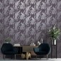DUTCH WALLCOVERINGS Tapete Pfauen-Motiv Lila und Silbern DUTCH WALLCOVERINGS Tapete Pfauen-Motiv Lila und Silbern