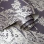 DUTCH WALLCOVERINGS Tapete Pfauen-Motiv Lila und Silbern DUTCH WALLCOVERINGS Tapete Pfauen-Motiv Lila und Silbern