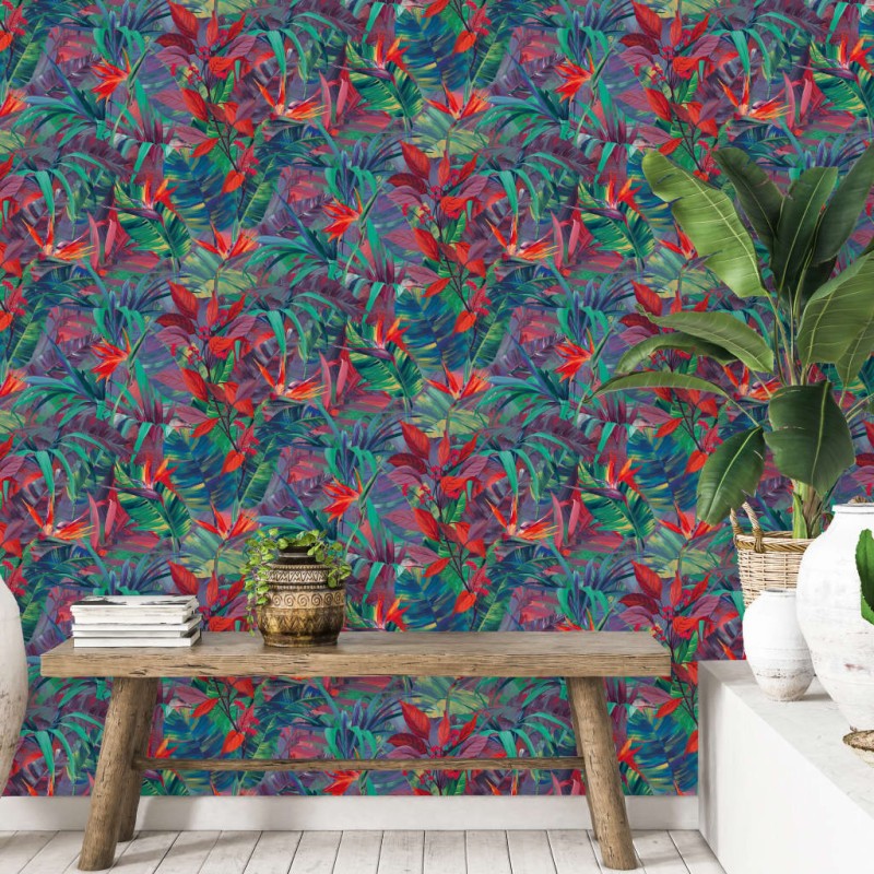 DUTCH WALLCOVERINGS Tapete Paradise Flower Grün DUTCH WALLCOVERINGS Tapete Paradise Flower Grün