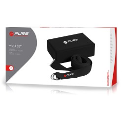 Pure2Improve Yoga-Block und Gurt-Set Schwarz 