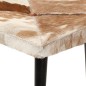 vidaXL Ohrensessel mit Hocker Braun Echtleder vidaXL Ohrensessel mit Hocker Braun Echtleder