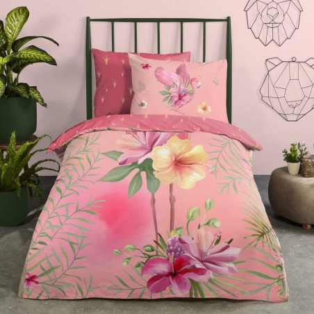 Good Morning Kinder-Bettwäsche-Set QUEEN 140x200/220 cm Rosa
