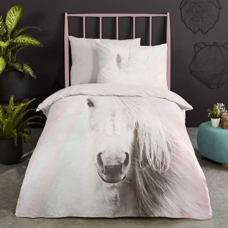 Good Morning Kinder-Bettwäsche-Set FLUFFY 140x200/220 cm Rosa Good Morning Kinder-Bettwäsche-Set FLUFFY 140x200/220 cm Rosa
