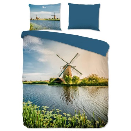 Good Morning Bettwäsche-Set WINDMILL 240x200/220 cm Mehrfarbig