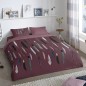 Good Morning Bettwäsche-Set FEATHERS 135x200 cm Bordeaux Good Morning Bettwäsche-Set FEATHERS 135x200 cm Bordeaux