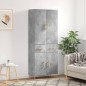 Highboard Betongrau 69,5x34x180 cm Holzwerkstoff Highboard Betongrau 69,5x34x180 cm Holzwerkstoff