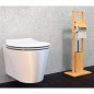 EISL WC-Garnitur Rolle und Bürste Bambus 30x21x82 cm EISL WC-Garnitur Rolle und Bürste Bambus 30x21x82 cm