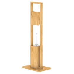 EISL WC-Garnitur Rolle und Bürste Bambus 30x21x82 cm 