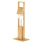 EISL WC-Garnitur Rolle und Bürste Bambus 30x21x82 cm EISL WC-Garnitur Rolle und Bürste Bambus 30x21x82 cm