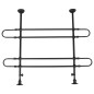 FLAMINGO Hundegitter Sima 2 Stangen mit 2 Montagemöglichkeiten Schwarz FLAMINGO Hundegitter Sima 2 Stangen mit 2 Montagemöglichkeiten Schwarz
