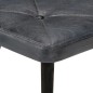 vidaXL Ohrensessel mit Hocker Grau Echtleder vidaXL Ohrensessel mit Hocker Grau Echtleder