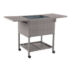 AXI Kühlwagen Country Rattan-Optik 76 L Braun