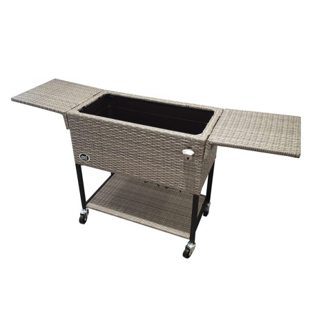 AXI Kühlwagen Country Rattan-Optik 76 L Braun