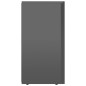 vidaXL Sideboard Hochglanz-Grau 120x36x69 cm Holzwerkstoff vidaXL Sideboard Hochglanz-Grau 120x36x69 cm Holzwerkstoff