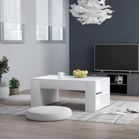 vidaXL Couchtisch Weiß 100x60x42 cm Holzwerkstoff