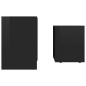 vidaXL Couchtisch-Set Hochglanz-Schwarz 48x30x45 cm Holzwerkstoff vidaXL Couchtisch-Set Hochglanz-Schwarz 48x30x45 cm Holzwerkstoff