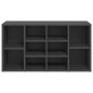 vidaXL Schuhbank Grau 103x30x54,5 cm Holzwerkstoff vidaXL Schuhbank Grau 103x30x54,5 cm Holzwerkstoff