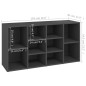 vidaXL Schuhbank Grau 103x30x54,5 cm Holzwerkstoff vidaXL Schuhbank Grau 103x30x54,5 cm Holzwerkstoff