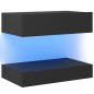 vidaXL TV-Schränke LED-Leuchten 2 Stk. Grau 60x35 cm vidaXL TV-Schränke LED-Leuchten 2 Stk. Grau 60x35 cm
