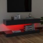 vidaXL TV-Schränke LED-Leuchten 2 Stk. Grau 60x35 cm vidaXL TV-Schränke LED-Leuchten 2 Stk. Grau 60x35 cm