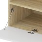 vidaXL TV-Schränke 2 Stk. mit LED-Leuchten Weiß & Sonoma 75x35x40 cm vidaXL TV-Schränke 2 Stk. mit LED-Leuchten Weiß & Sonoma 75x35x40 cm