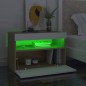 vidaXL TV-Schränke LED-Leuchten 2 Stk. Weiß Sonoma-Eiche 60x35x40 cm vidaXL TV-Schränke LED-Leuchten 2 Stk. Weiß Sonoma-Eiche 60x35x40 cm