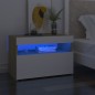 vidaXL TV-Schränke LED-Leuchten 2 Stk. Weiß Sonoma-Eiche 60x35x40 cm vidaXL TV-Schränke LED-Leuchten 2 Stk. Weiß Sonoma-Eiche 60x35x40 cm