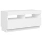 vidaXL TV-Schrank mit LED-Leuchten Weiß 80x35x40 cm vidaXL TV-Schrank mit LED-Leuchten Weiß 80x35x40 cm