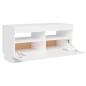 vidaXL TV-Schrank mit LED-Leuchten Weiß 80x35x40 cm vidaXL TV-Schrank mit LED-Leuchten Weiß 80x35x40 cm