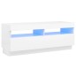 vidaXL TV-Schrank mit LED-Leuchten Weiß 100x35x40 cm vidaXL TV-Schrank mit LED-Leuchten Weiß 100x35x40 cm