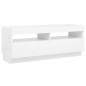 vidaXL TV-Schrank mit LED-Leuchten Weiß 100x35x40 cm vidaXL TV-Schrank mit LED-Leuchten Weiß 100x35x40 cm