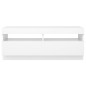 vidaXL TV-Schrank mit LED-Leuchten Weiß 100x35x40 cm vidaXL TV-Schrank mit LED-Leuchten Weiß 100x35x40 cm