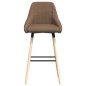 Barhocker 2 Stk. Taupe Stoff Barhocker 2 Stk. Taupe Stoff