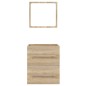 vidaXL Badschrank mit Spiegel Sonoma-Eiche 41x38,5x48 cm vidaXL Badschrank mit Spiegel Sonoma-Eiche 41x38,5x48 cm