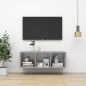 vidaXL TV-Wandschrank Betongrau 37x37x107 cm Holzwerkstoff vidaXL TV-Wandschrank Betongrau 37x37x107 cm Holzwerkstoff