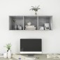vidaXL TV-Wandschrank Betongrau 37x37x107 cm Holzwerkstoff vidaXL TV-Wandschrank Betongrau 37x37x107 cm Holzwerkstoff