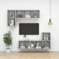 vidaXL TV-Wandschrank Betongrau 37x37x107 cm Holzwerkstoff vidaXL TV-Wandschrank Betongrau 37x37x107 cm Holzwerkstoff