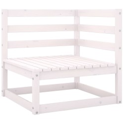 vidaXL 3-tlg. Garten-Lounge-Set Weiß Kiefer Massivholz
