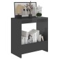 vidaXL Beistelltisch Hochglanz-Grau 50x26x50 cm Holzwerkstoff vidaXL Beistelltisch Hochglanz-Grau 50x26x50 cm Holzwerkstoff