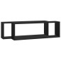 vidaXL Würfelregale 2 Stk. Schwarz 80x15x26,5 cm Holzwerkstoff vidaXL Würfelregale 2 Stk. Schwarz 80x15x26,5 cm Holzwerkstoff
