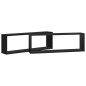 vidaXL Würfelregale 2 Stk. Schwarz 80x15x26,5 cm Holzwerkstoff vidaXL Würfelregale 2 Stk. Schwarz 80x15x26,5 cm Holzwerkstoff