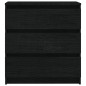 vidaXL Nachttisch Schwarz 60x36x64 cm Kiefer Massivholz vidaXL Nachttisch Schwarz 60x36x64 cm Kiefer Massivholz